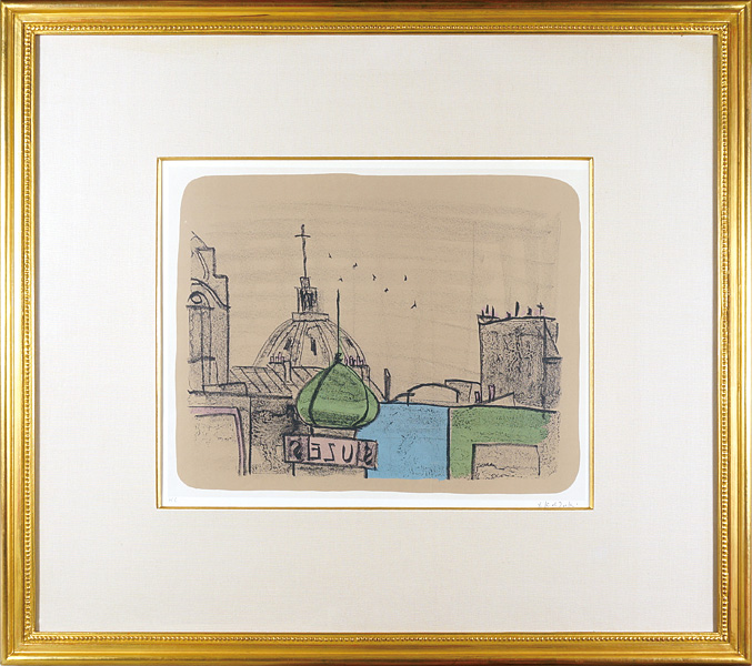 香月泰男「石版画集「パリの屋根」より」 | 山田書店美術部オンライン