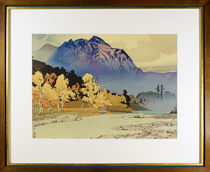 吉田博「雨後の穂高山」 | 山田書店美術部オンラインストア