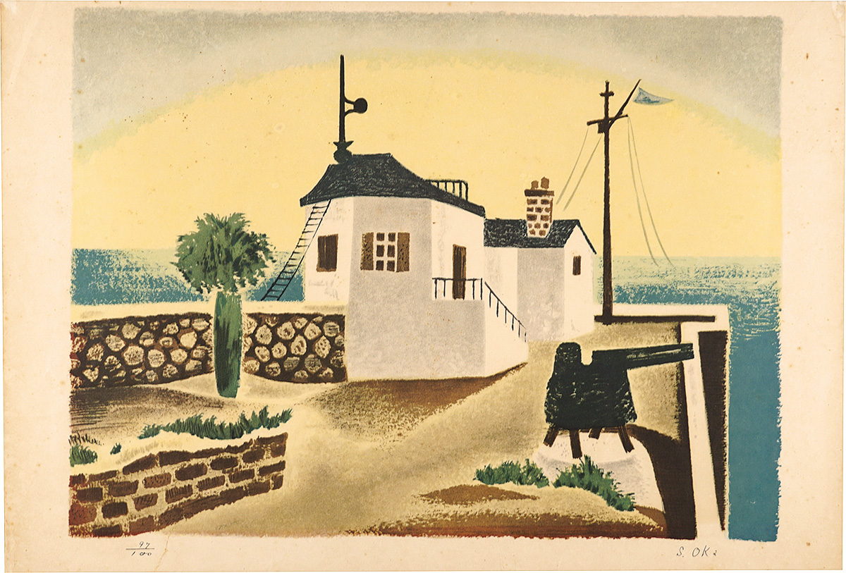 岡鹿之助「観測所」 | 山田書店美術部オンラインストア