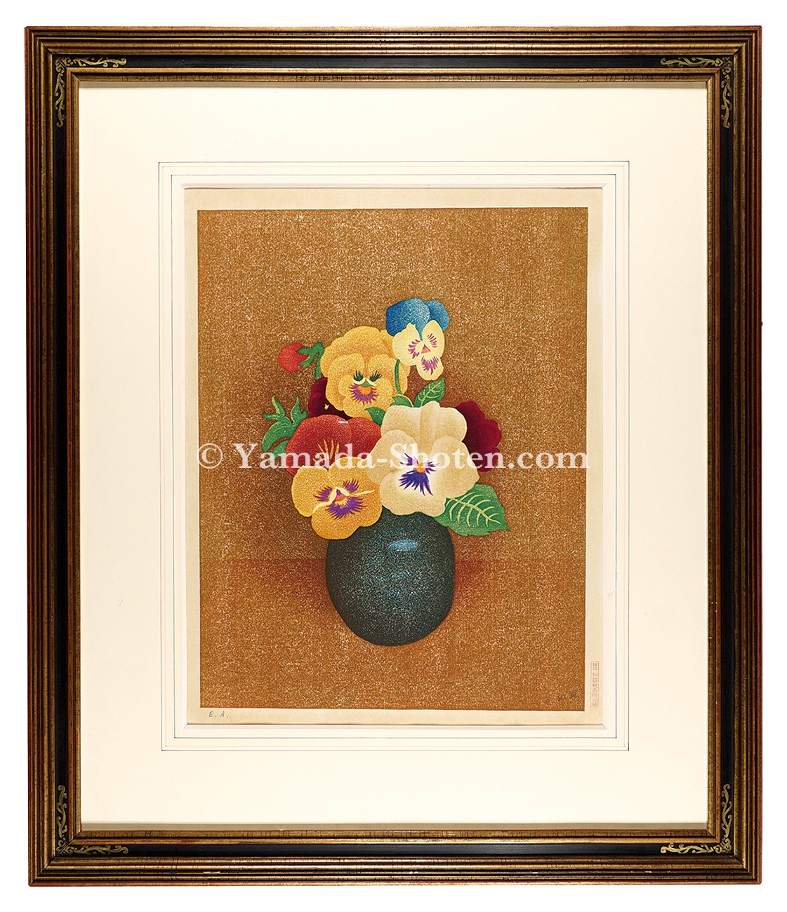 岡鹿之助「三色すみれ」 | 山田書店美術部オンラインストア