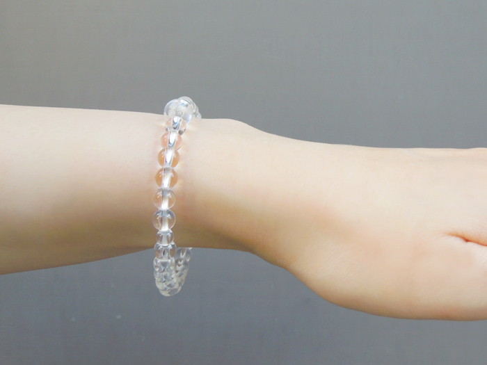 水晶6mmブレス共仕立 お数珠の安田念珠店へ｜総本山御用達 安田念珠店