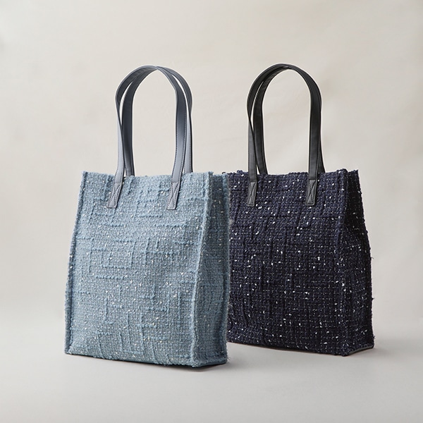 ツイードトートバッグ(ネイビー)｜SALE（ファッション）｜料理家 栗原