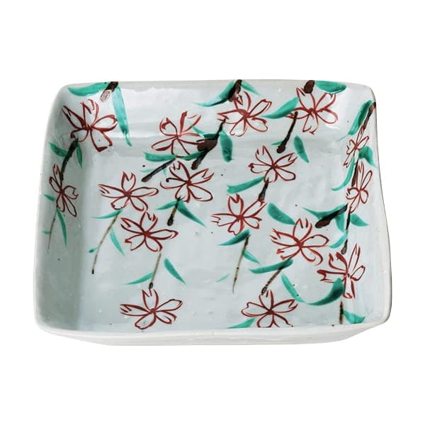 WEB限定】中尾万作さんの桜四方皿 大｜作家もの｜料理家 栗原はるみ