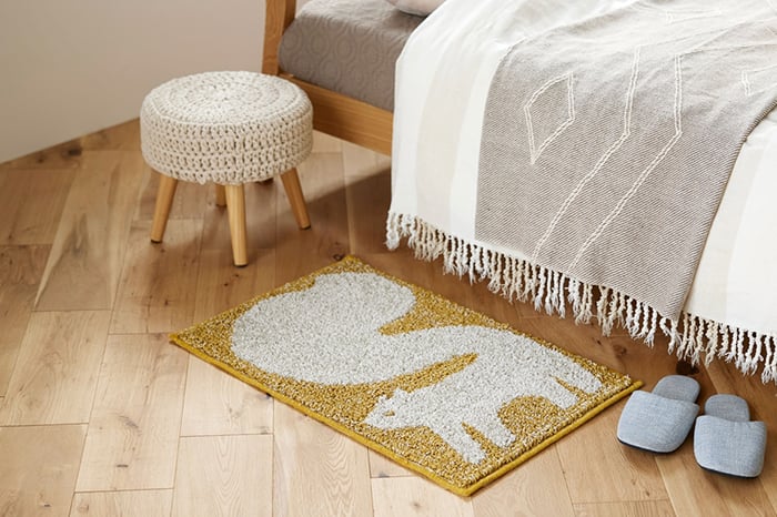 洗える 玄関マット マット 北欧 ラグ おしゃれ オシャレ りす 小動物