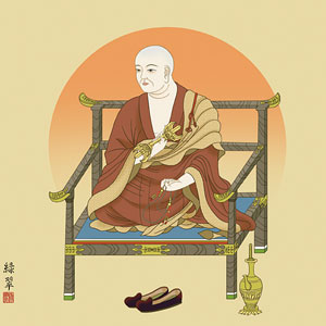 仏書・仏画の掛け軸 香山緑翠作 弘法大師