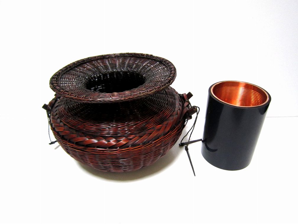 竹籠 善住寺牡丹籠 - 花器ギャラリー 裕器 (ゆうき）