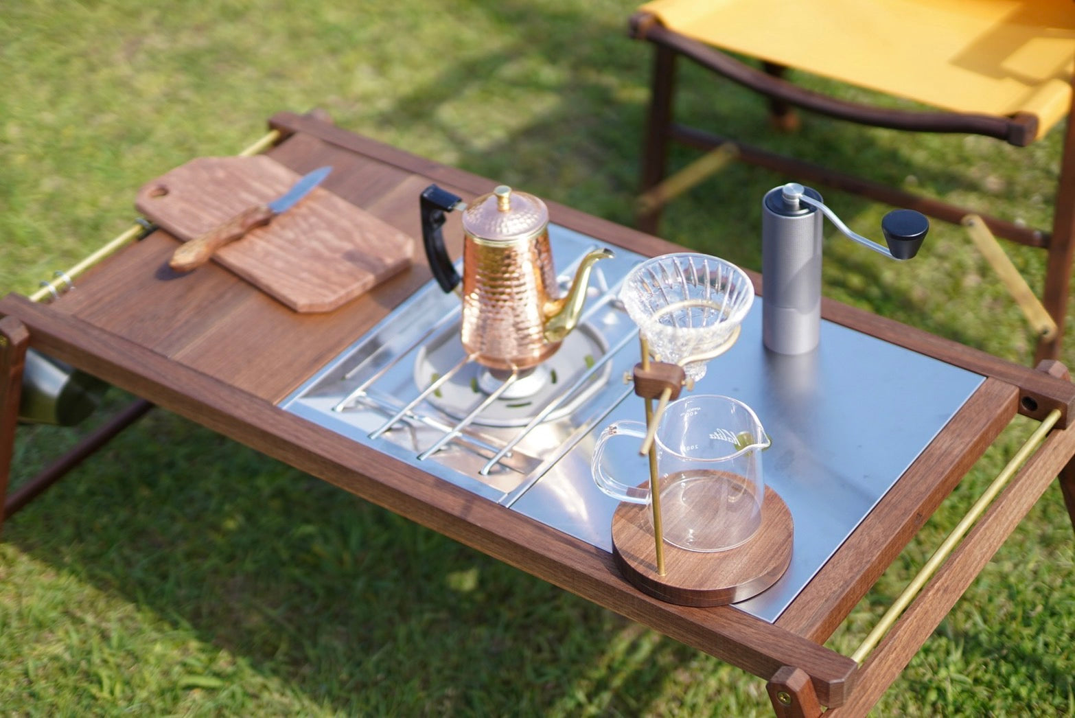 YURAGI OUTDOOR×0229made 別注ウォールナットIGTテーブル