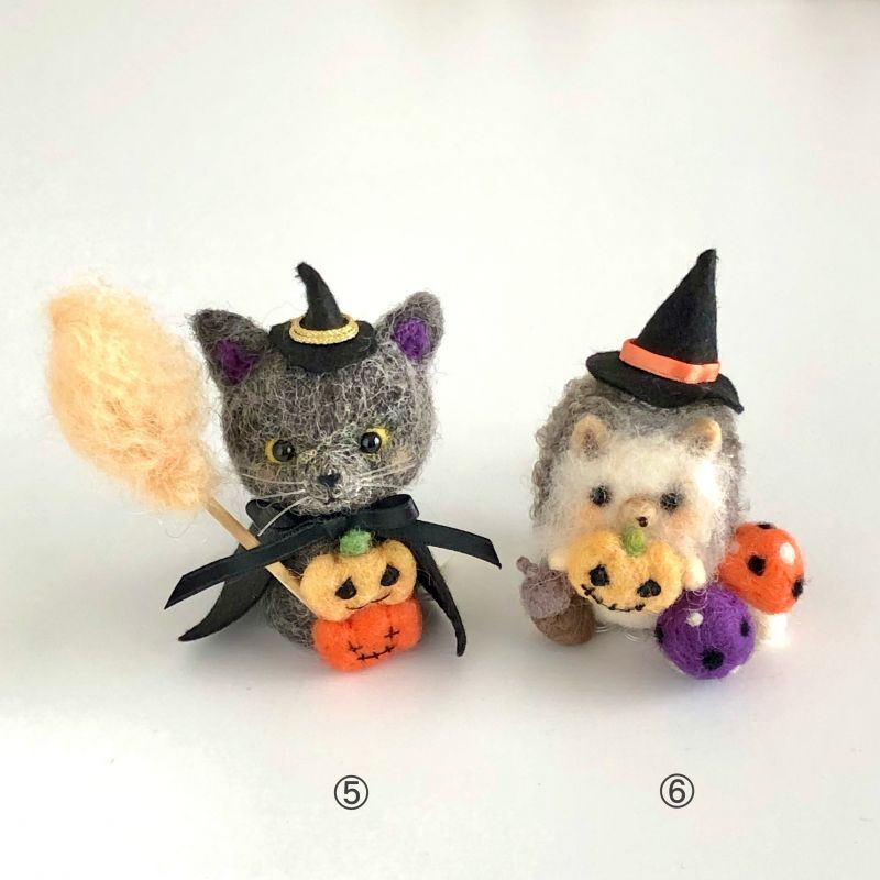 羊毛フェルトマスコット「十五夜」