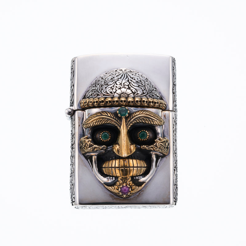 ZOCALO ソカロ｜Tibetan Monk Skull Zippo : SILVER｜チベタン・モンク