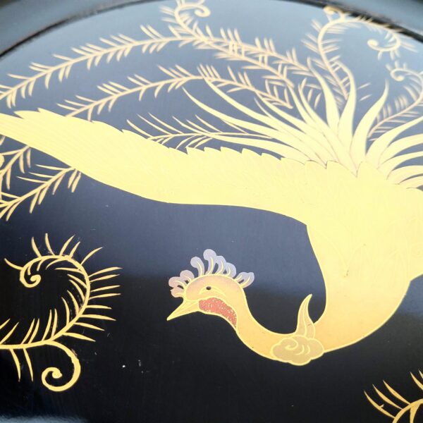 桐鳳凰蒔絵高杯 1対 – 古美術西川