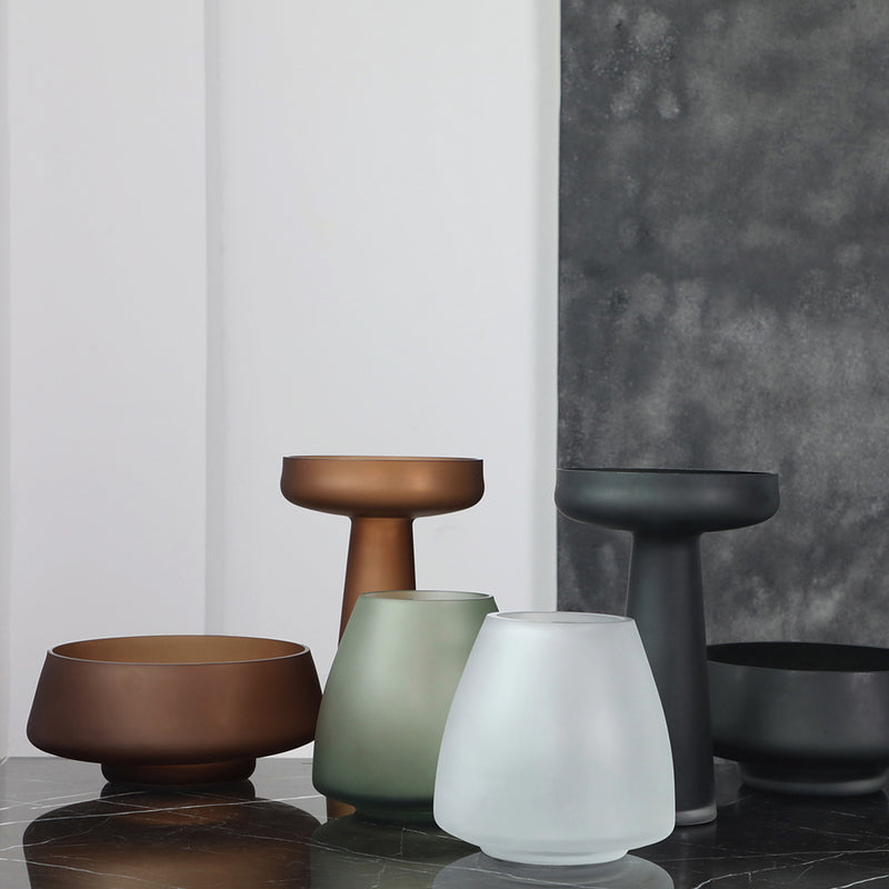 フロストシックカラーフラワーベース – acacia