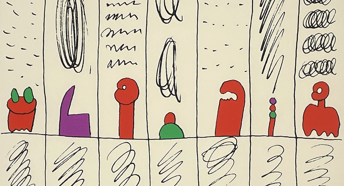 元永定正「works」/シルクスクリーン/絵画販売(SOLD)