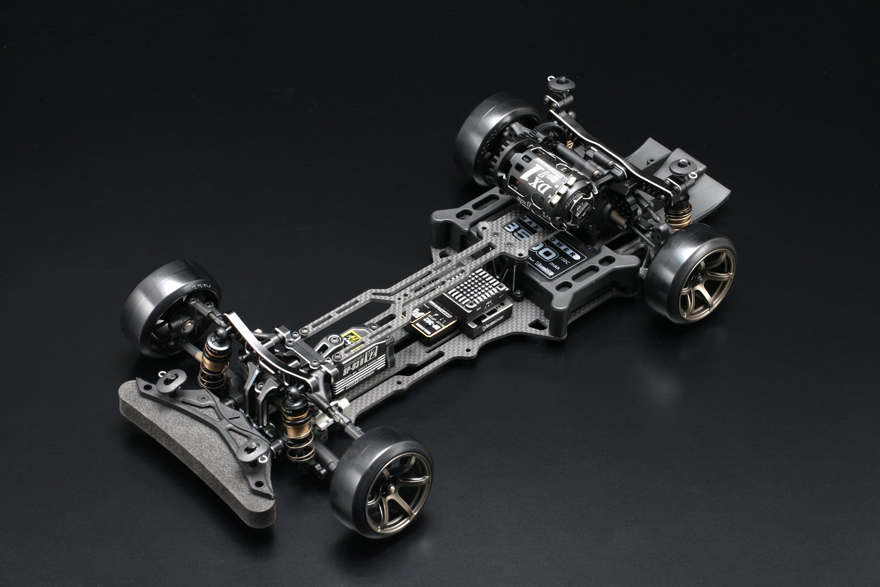 ヨコモ YD-2R用 ナローメインシャーシ 2.0㎜ 特注綾織 蕨山Carbon