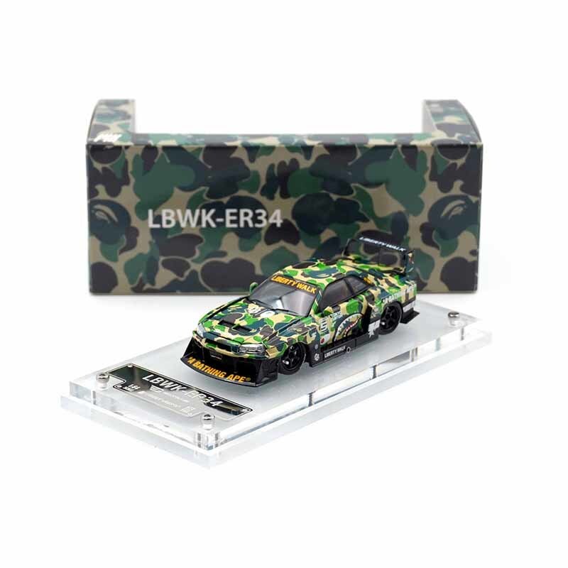 SW 在庫 1:64 LBWK スカイライン GTR ER34 スーパーシルエット迷彩