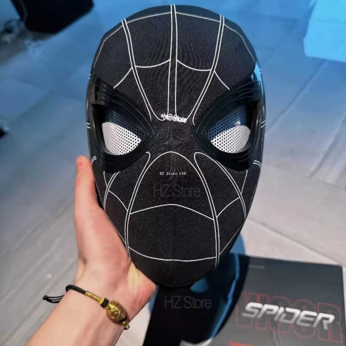 ブラック スパイダーマン スーパーヒーロー マスク ハロウィンマスク