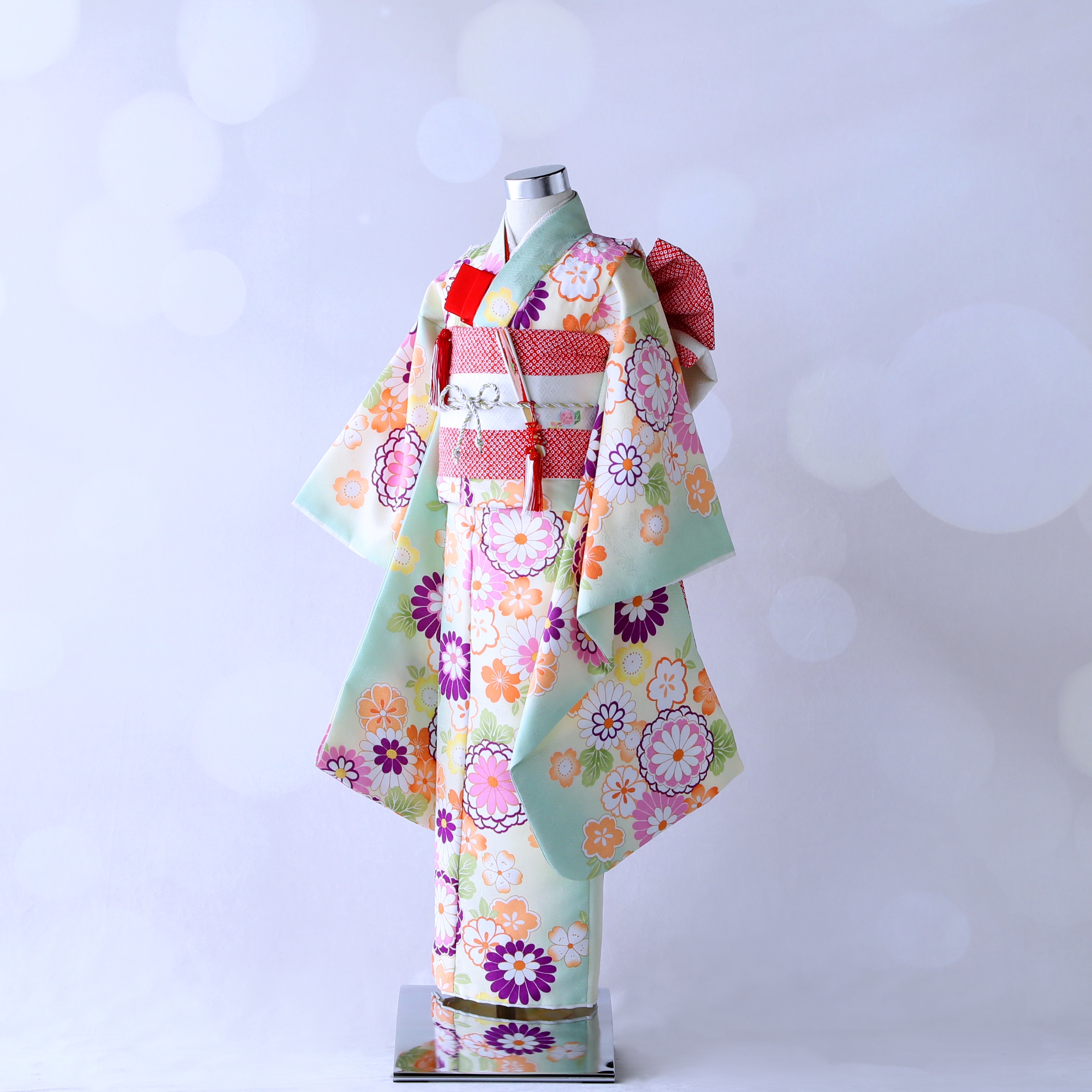 7G-7｜七五三着物｜7歳｜黄緑｜衣装レンタルショップAhaha Closet