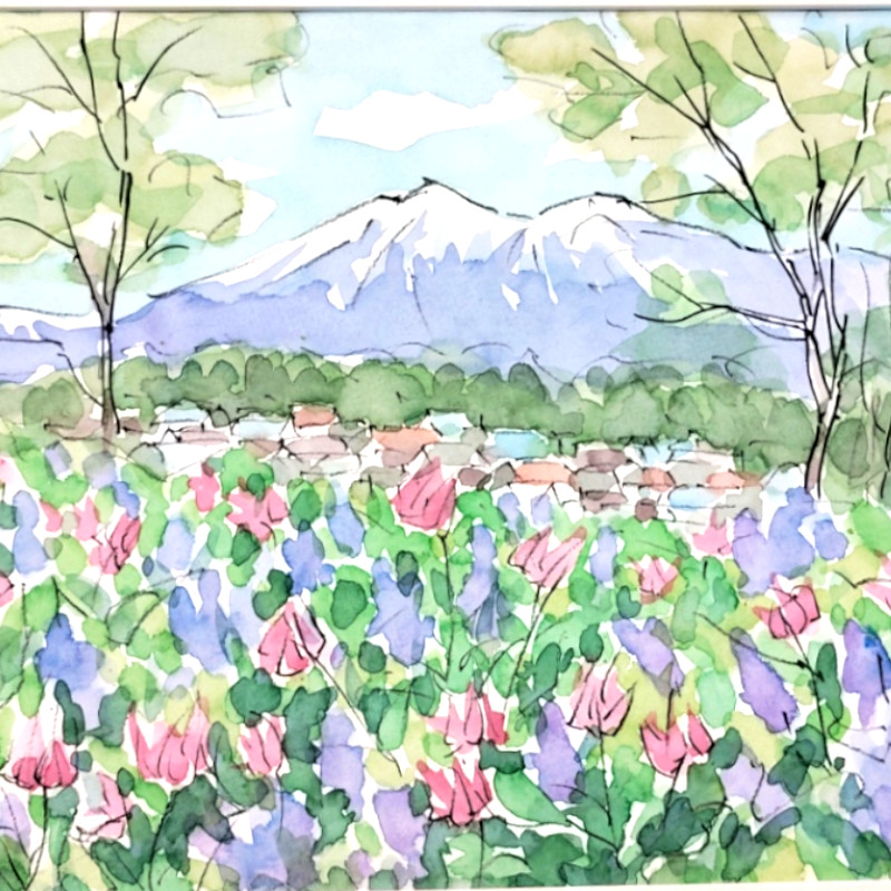 北海道札幌 絵画 販売 蒼い画廊(あおいがろう） 水彩 作品紹介