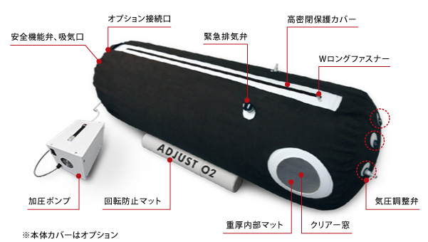 アジャストO2｜酸素・複合カプセル｜業務用美容機器専門 アリオスショップ