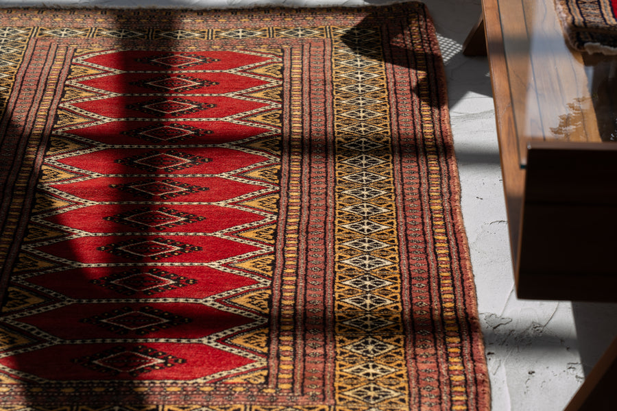 パキスタン産 1980年代 手織り絨毯】パキスタンラグ-ヴィンテージラグ