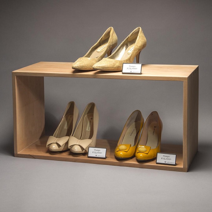 ゼロステージL アンティーク調 展示台 木製 通販