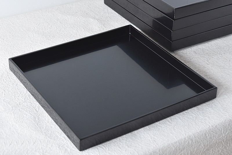 天然木製漆塗 輪島塗 真塗 折敷膳 懐石膳 5客セット 林漆器店 - 生活