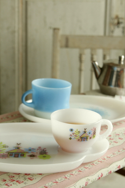 アンティークファイヤーキング fireking federal スナックセット