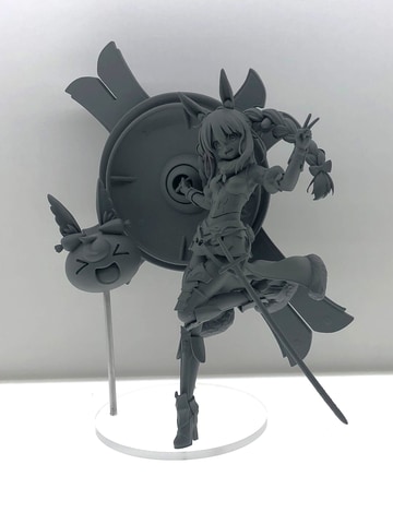 FGO」×ホロライブ・兎田ぺこらさんコラボフィギュアの原型が展示