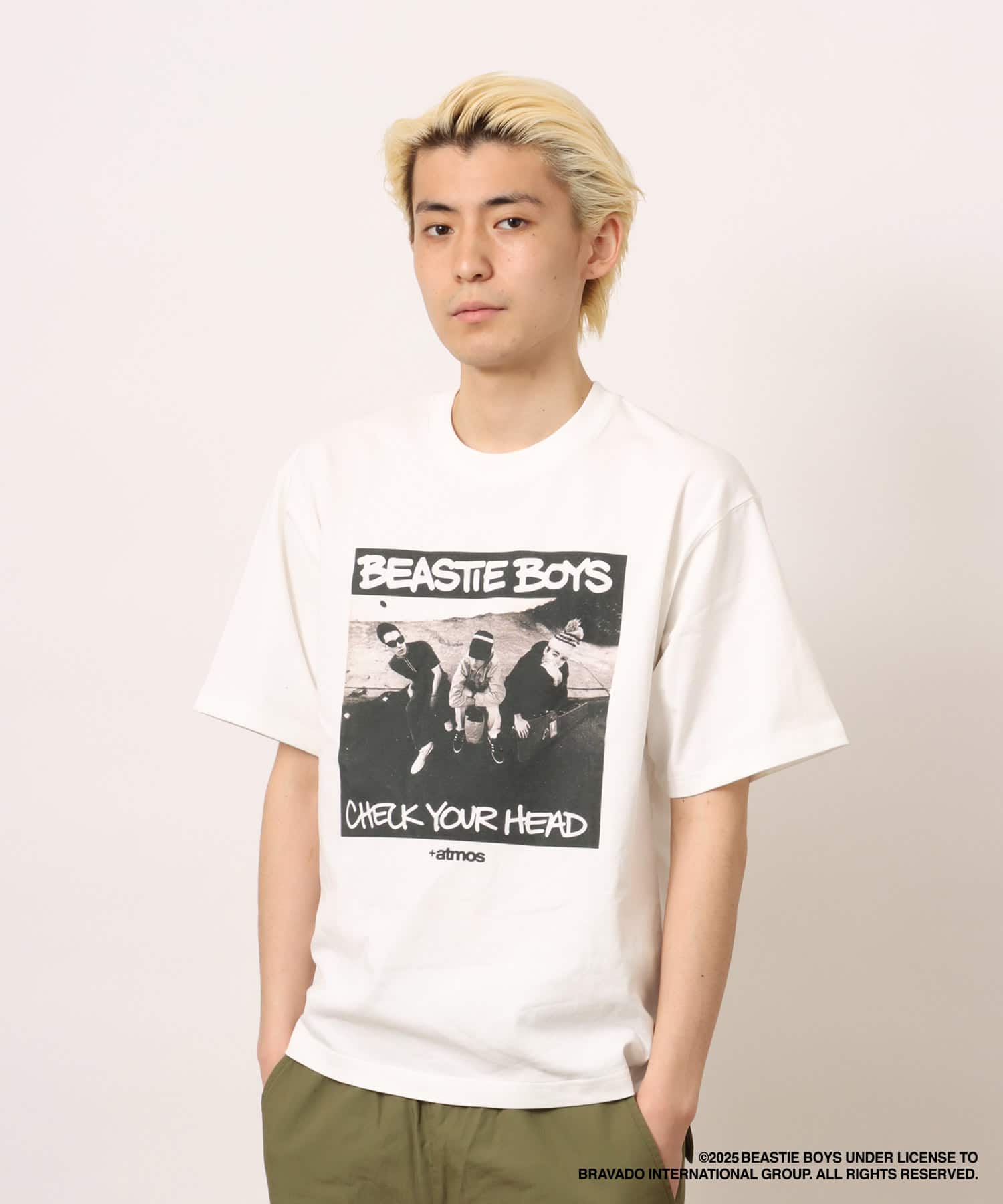 Beastie Boys x atmos Check Your Head T-shirt WHITE（ビースティ