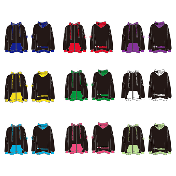 BIGパーカー メンバーカラーVer. - Kiramune Official Goods Store