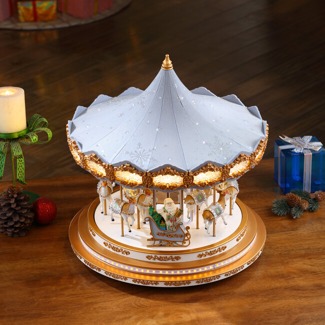 90th Anniversary Collection Animated & Musical Crystal Carousel