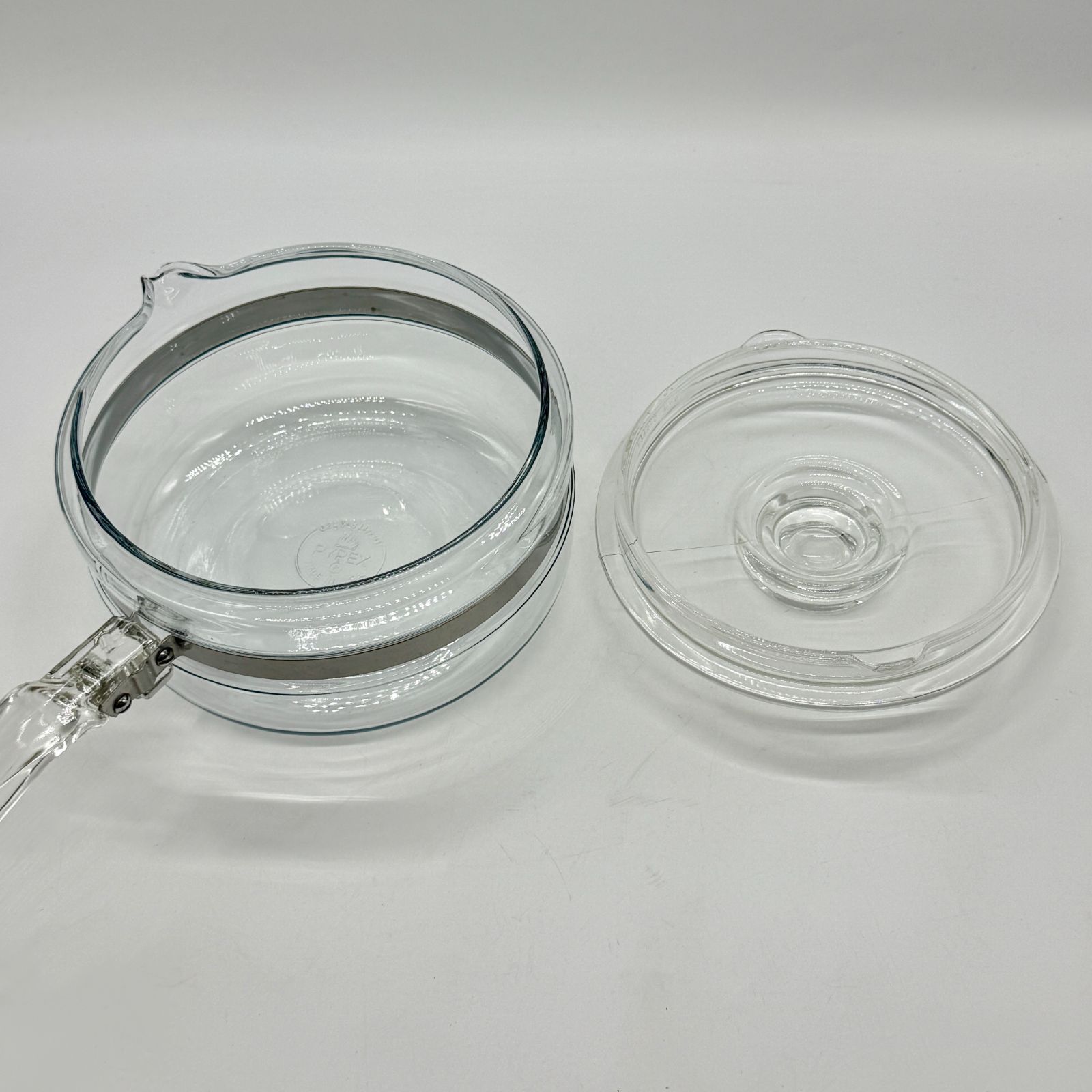希少品】PYREX オールドパイレックス 耐熱ガラス片手鍋 ソースパン