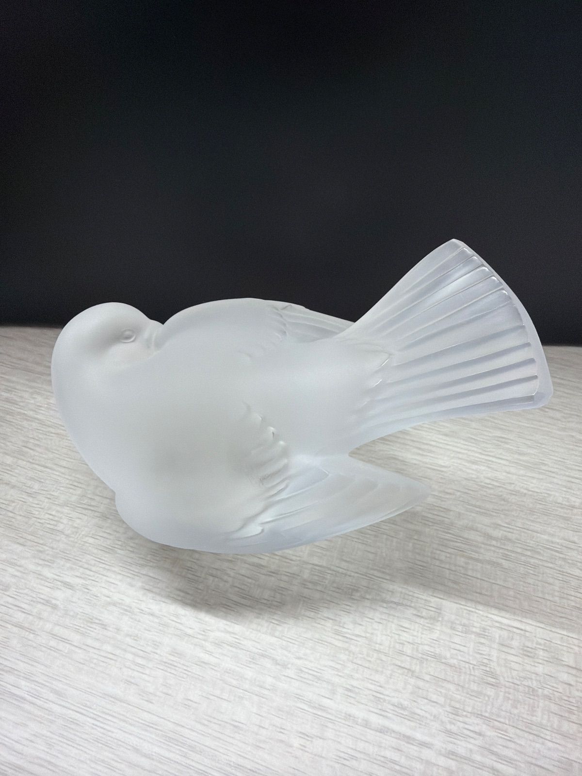 ラリック 雀 小鳥 スズメ クリスタル スズメ ペーパーウェイト 置物