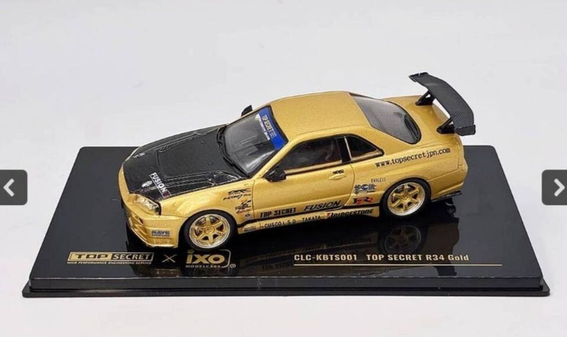 東京オートサロン 2026 限定 TOP SECRET R34 GT-R GOLD 1/43 - メルカリ