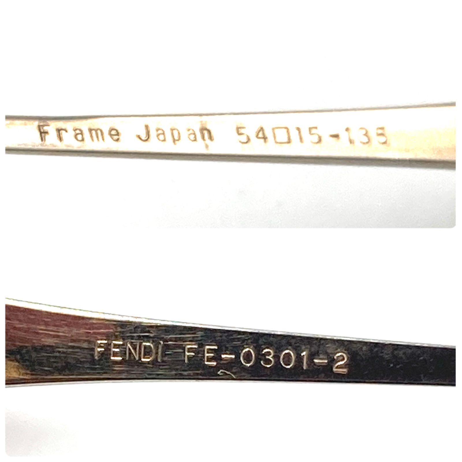 FENDI フェンディ FE-0301-2 メガネ オーバル型 フルリム 金属フレーム