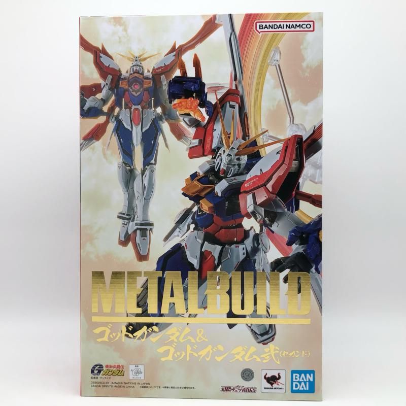中古】未開封 METAL BUILD ゴッドガンダム＆ゴッドガンダム弐