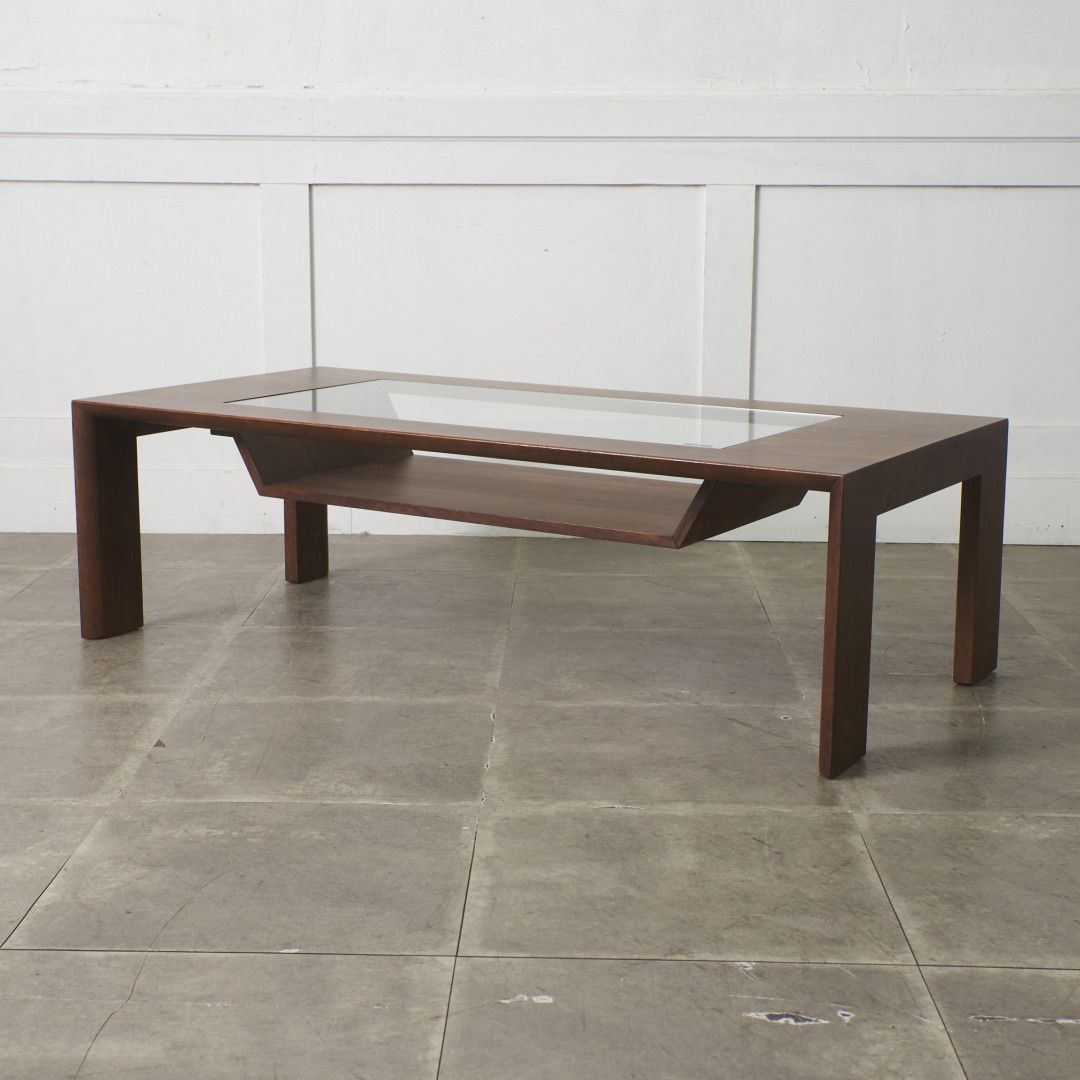 karimoku リビングテーブル TU4760 センターテーブル ガラス オーク