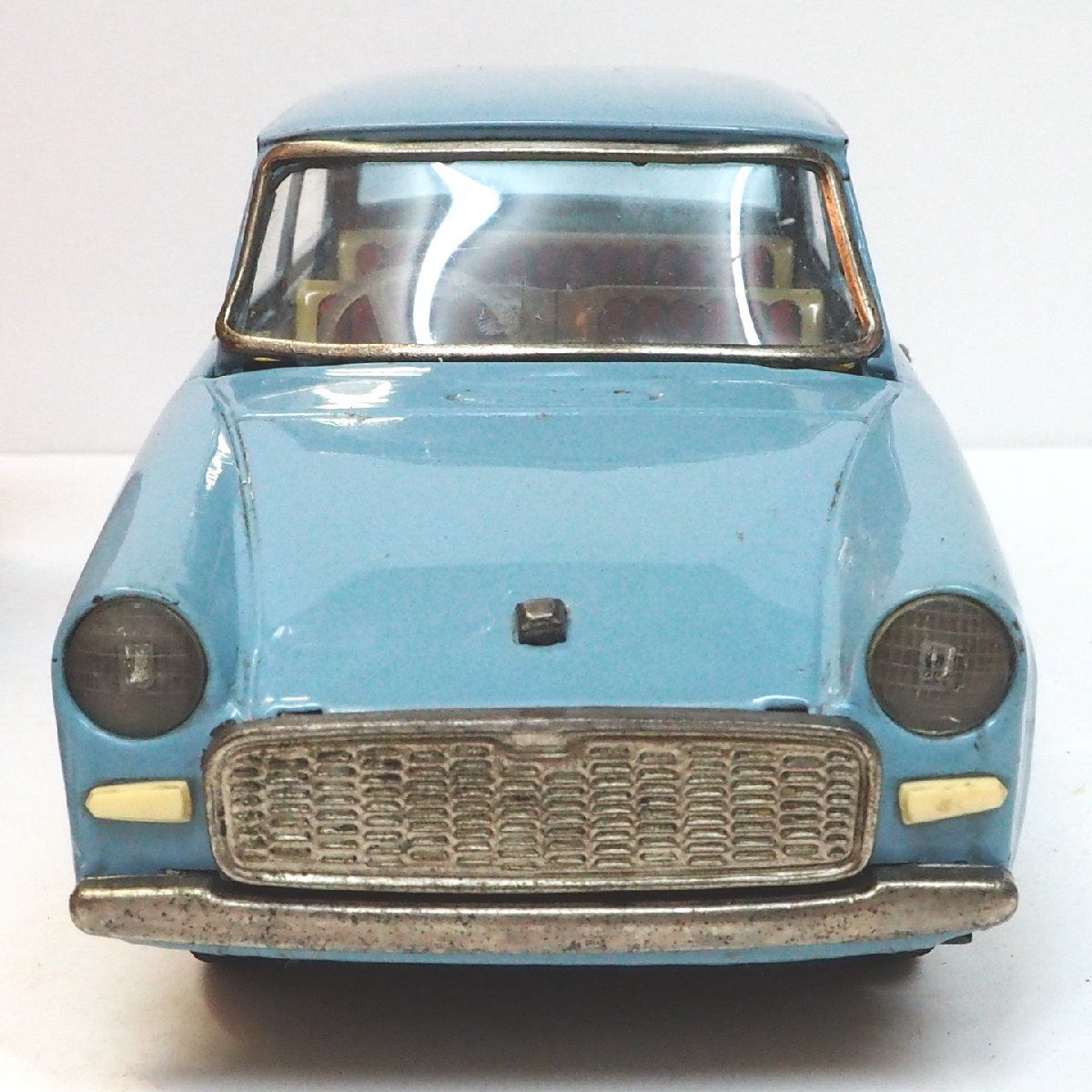 萬代屋【トヨタ パブリカ水色】ブリキ ミニチュア自動車tin toy car箱無