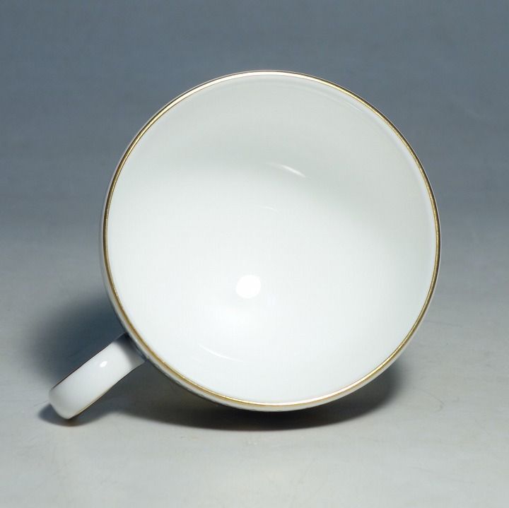 ウェッジウッド コロンビア ブルー&ゴールド カップ＆ソーサー リー