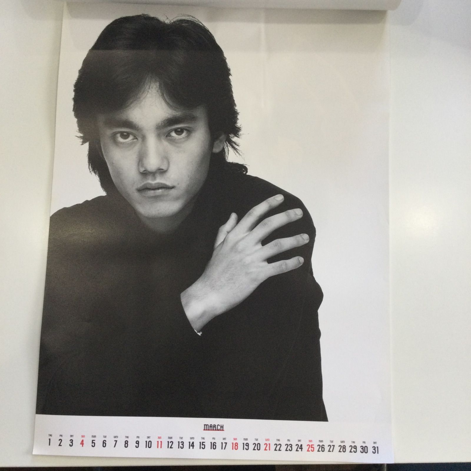 レア】 男闘呼組 1990年 カレンダー ＋ 特典ハンカチ付き 昭和レトロ