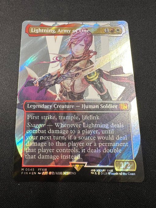 MTG FF Lightning,Army of One シーンドライブ ライトニング 英語版