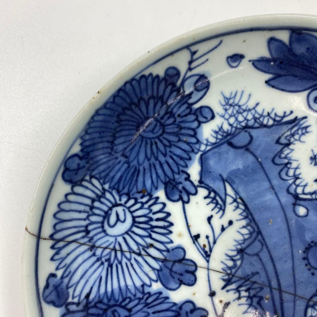 中国明朝時代 天啓古染付中皿 直径18.7㎝ 東Y6-1218④ - メルカリ