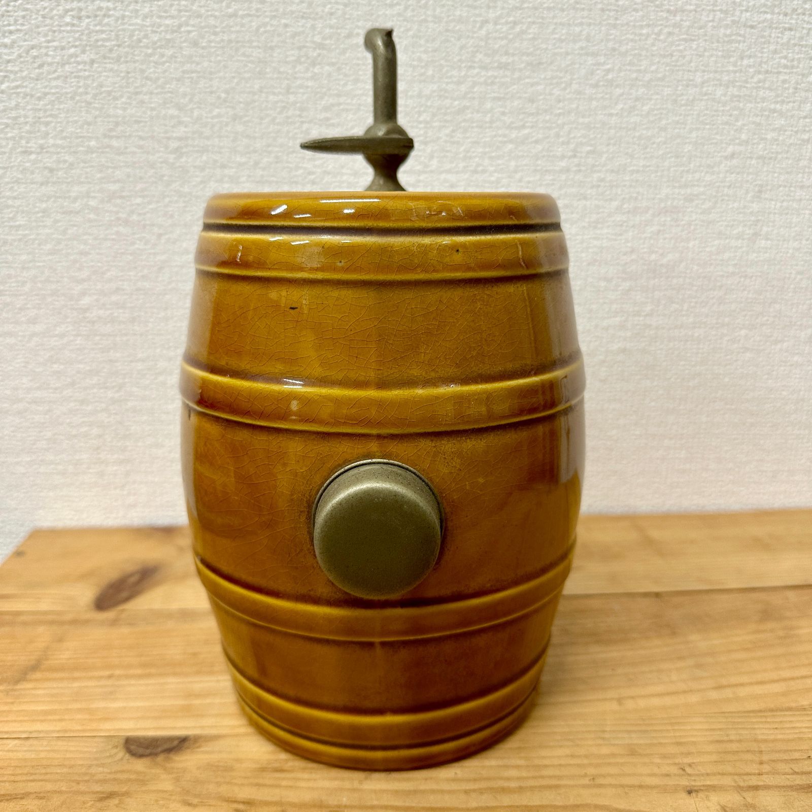 SUNTORY サントリー ウイスキー 壽屋 ミニ樽 サーバー型置物 陶器