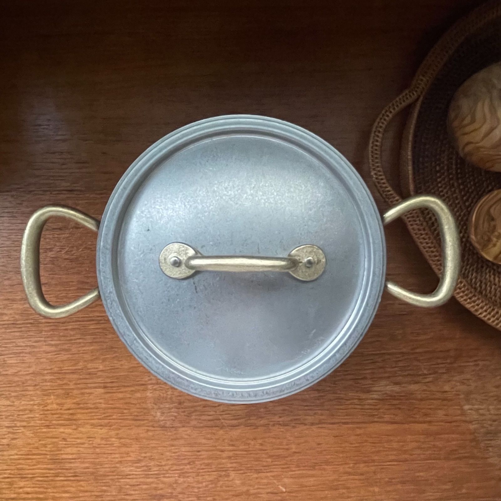 sold】SAMBONET サンボネ 16cm ステンレス両手鍋／シチューポット