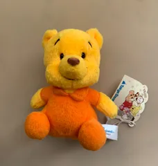 ☆希少☆紙タグありTDL レトロ くまのプーさん ぬいぐるみバッジセット