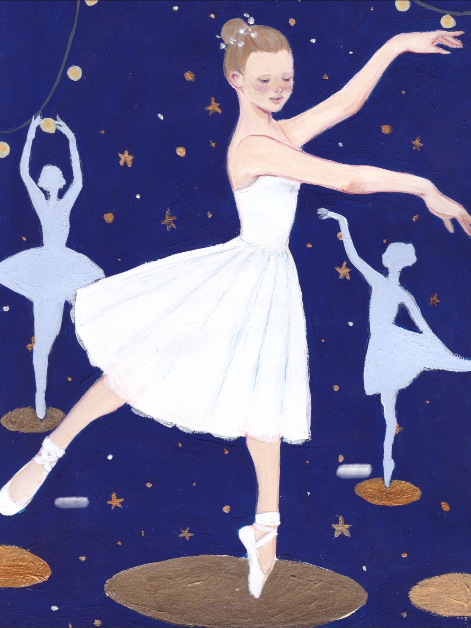 バレエ文学にご寄稿 美術編 No13 「星空を背景に」 こしょり｜バレエ