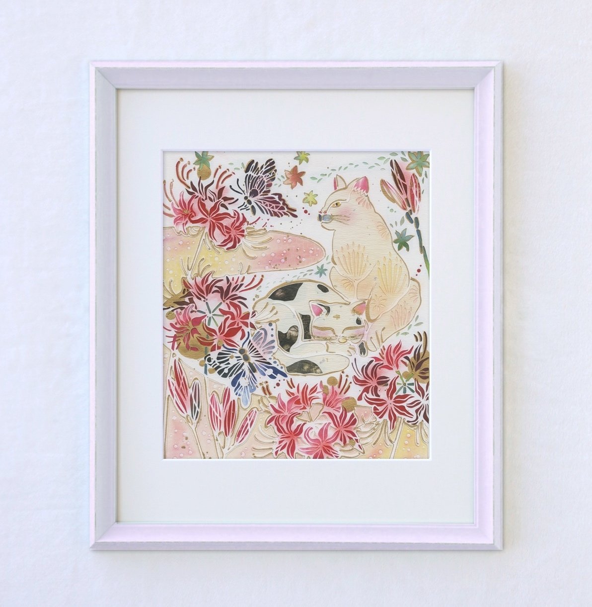 新作・「陽だまりの曼珠沙華」仮 | 華色切絵 【公式サイト】