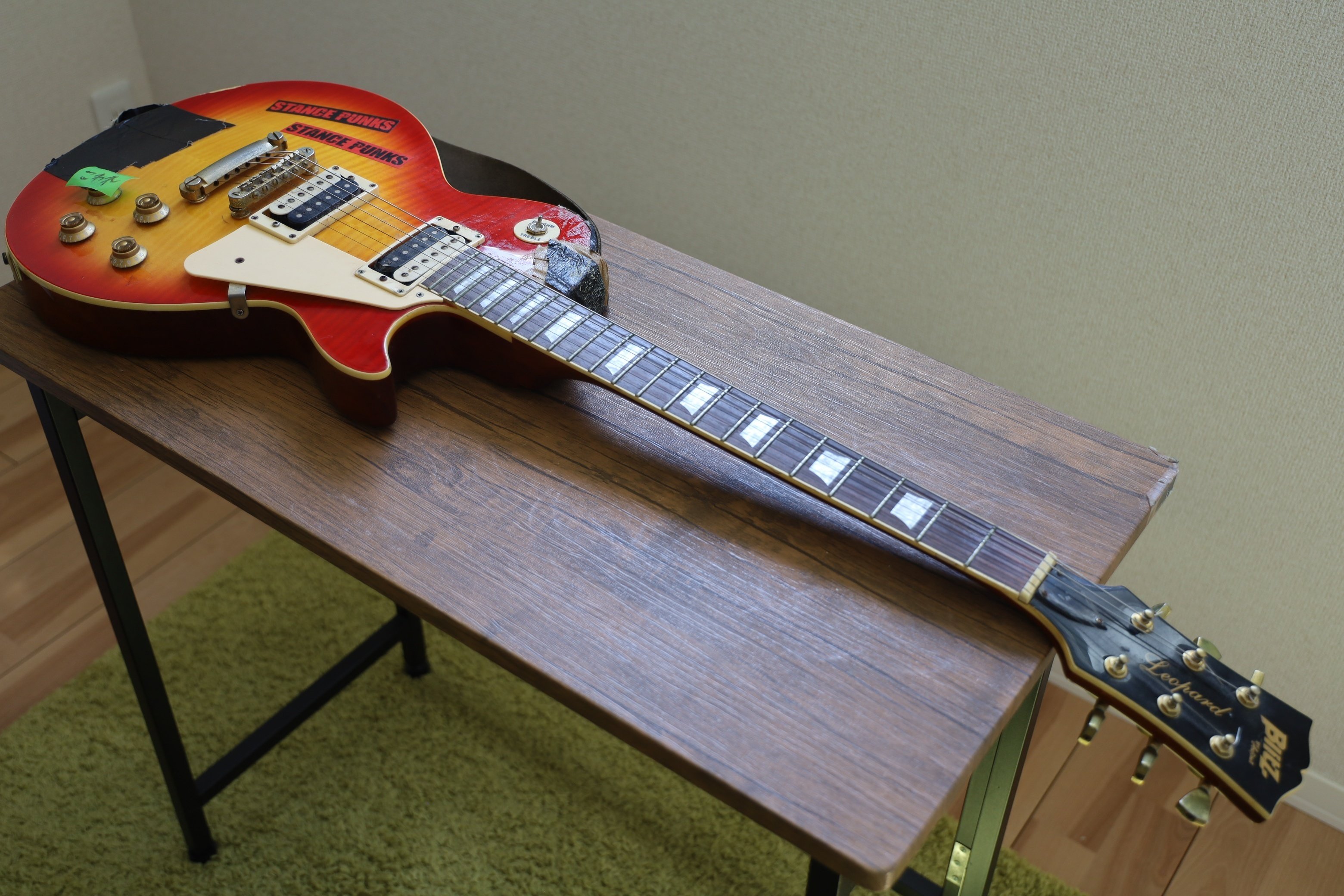 Blitz by Aria Pro II Leopard｜Croquetteギター機材研究