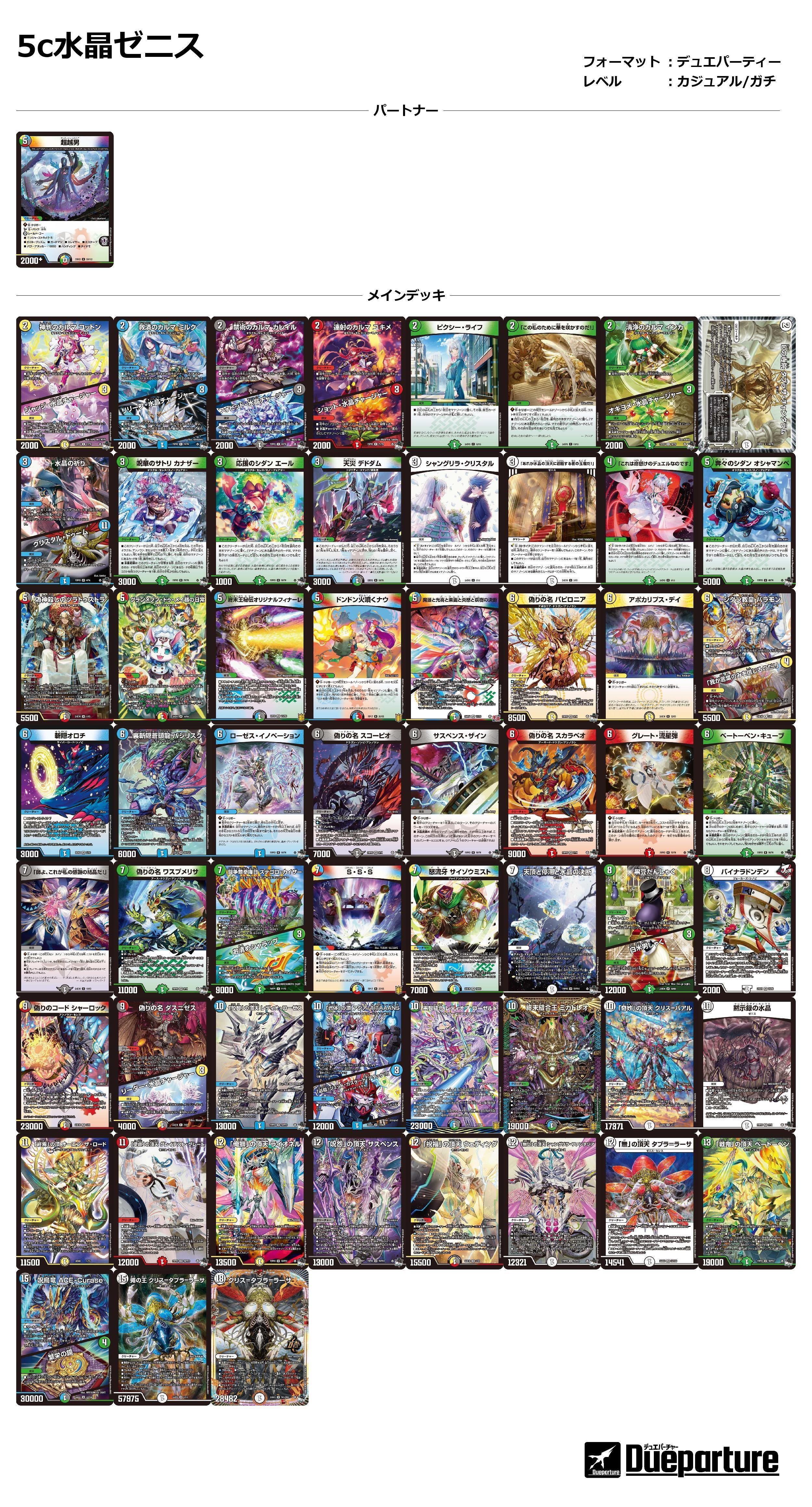 一旦明日まで！デュエマ デッキ 零単ゼニス 零単ゼニスデッキ 一旦明日