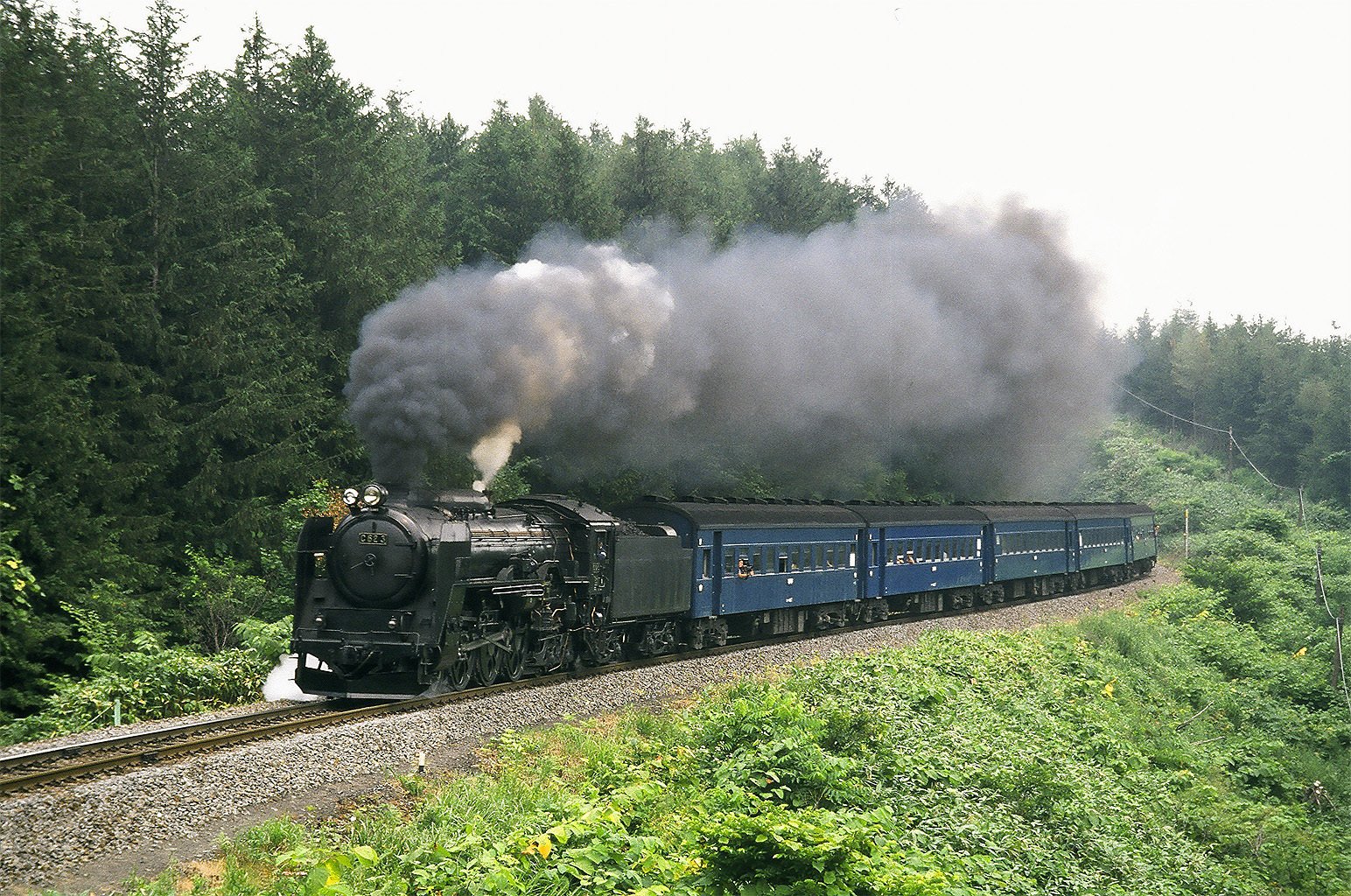 v075, 函館本線：C62ニセコ （1988年夏）｜ひろやん