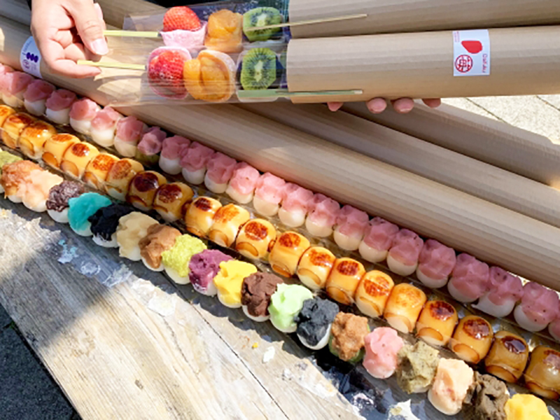 話題の和菓子店「博多やまだや」新作！“期間限定”約1mの超ロング串団子